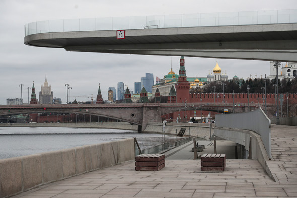Как выглядит Москва после введения полной самоизоляции. Фоторепортаж