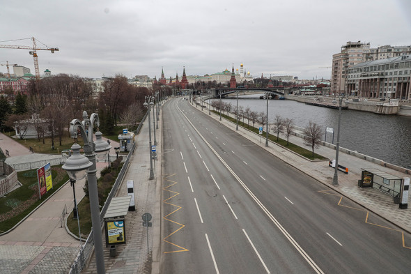 Как выглядит Москва после введения полной самоизоляции. Фоторепортаж