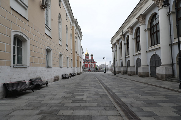 Как выглядит Москва после введения полной самоизоляции. Фоторепортаж