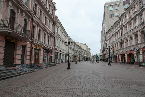 Как выглядит Москва после введения полной самоизоляции. Фоторепортаж
