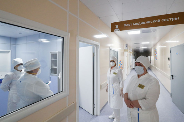 Центр Минобороны для больных коронавирусом в Одинцово. Фоторепортаж