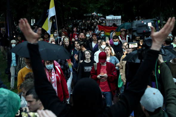 Задержания на акции против поправок в Конституцию. Фоторепортаж