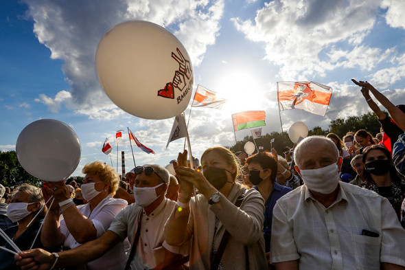 Митинг оппозиции в Белоруссии. Фотогалерея