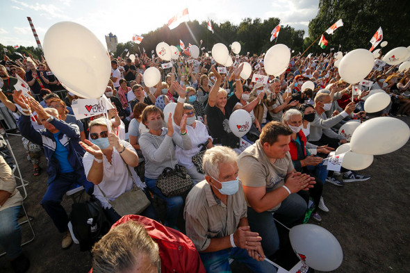 Митинг оппозиции в Белоруссии. Фотогалерея