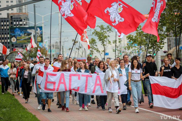 Белорусская оппозиция проводит «Марш единства». Фоторепортаж