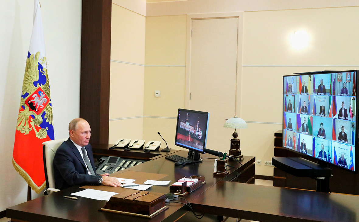 Путин назвал губернаторам правила работы из-за пандемии коронавируса