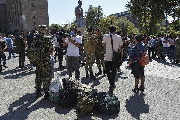 Обострение конфликта в Нагорном Карабахе. Фоторепортаж