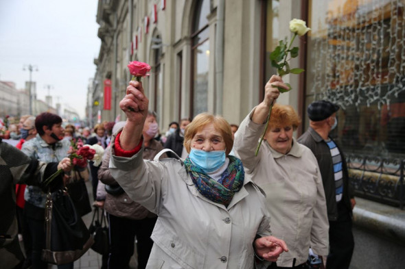 Как прошел митинг пенсионеров в Минске. Фоторепортаж