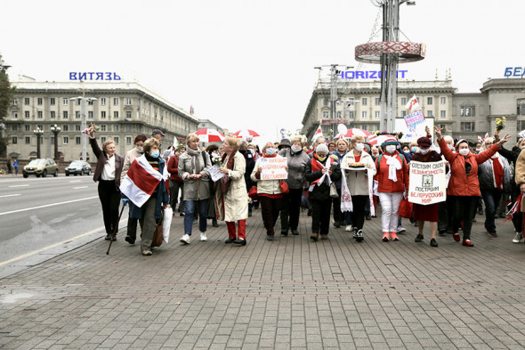 Как прошел митинг пенсионеров в Минске. Фоторепортаж