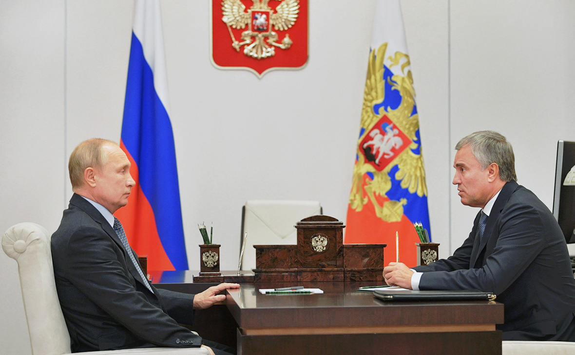 Володин назвал Путину число заразившихся коронавирусом депутатов