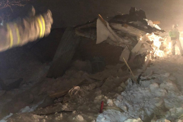 В Норильске на горнолыжный комплекс сошла лавина. Фоторепортаж