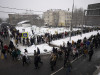 Акция протеста в поддержку Навального. Онлайн
