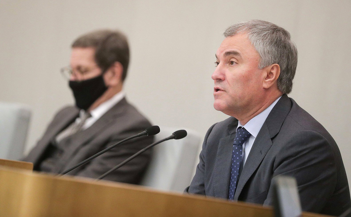 Володин сообщил о попавшем в реанимацию с коронавирусом депутате Госдумы