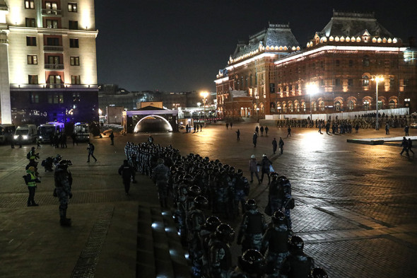 Задержания в Москве после решения суда по делу Навального. Фоторепортаж