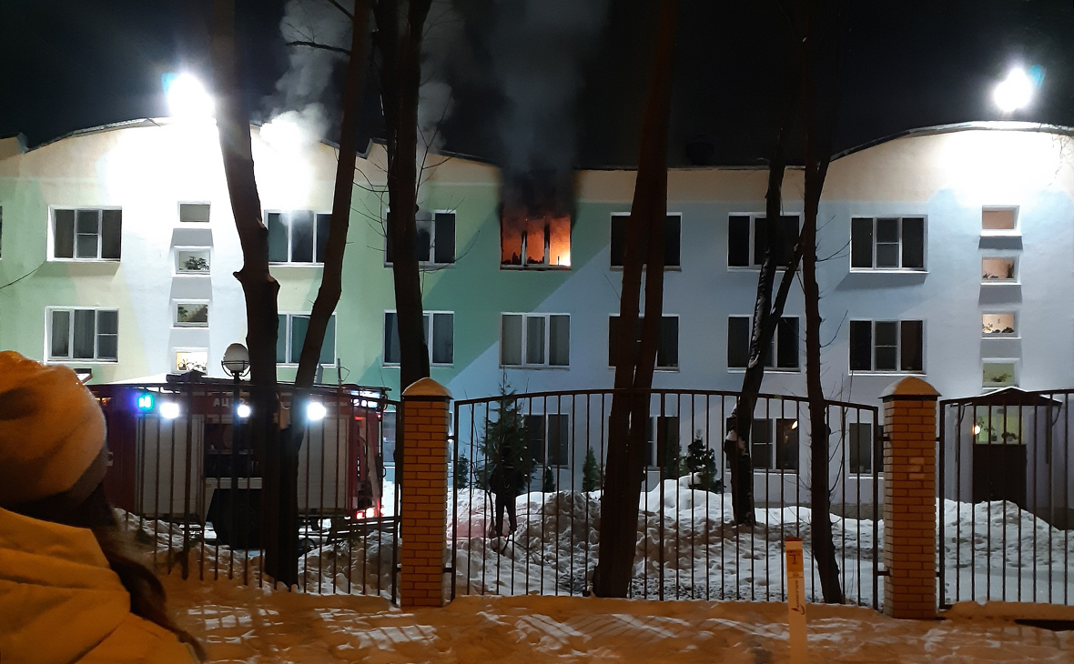 В здании детского дома на северо-востоке Москвы произошел пожар