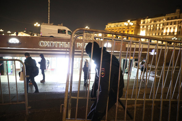 Задержания в Москве после решения суда по делу Навального. Фоторепортаж