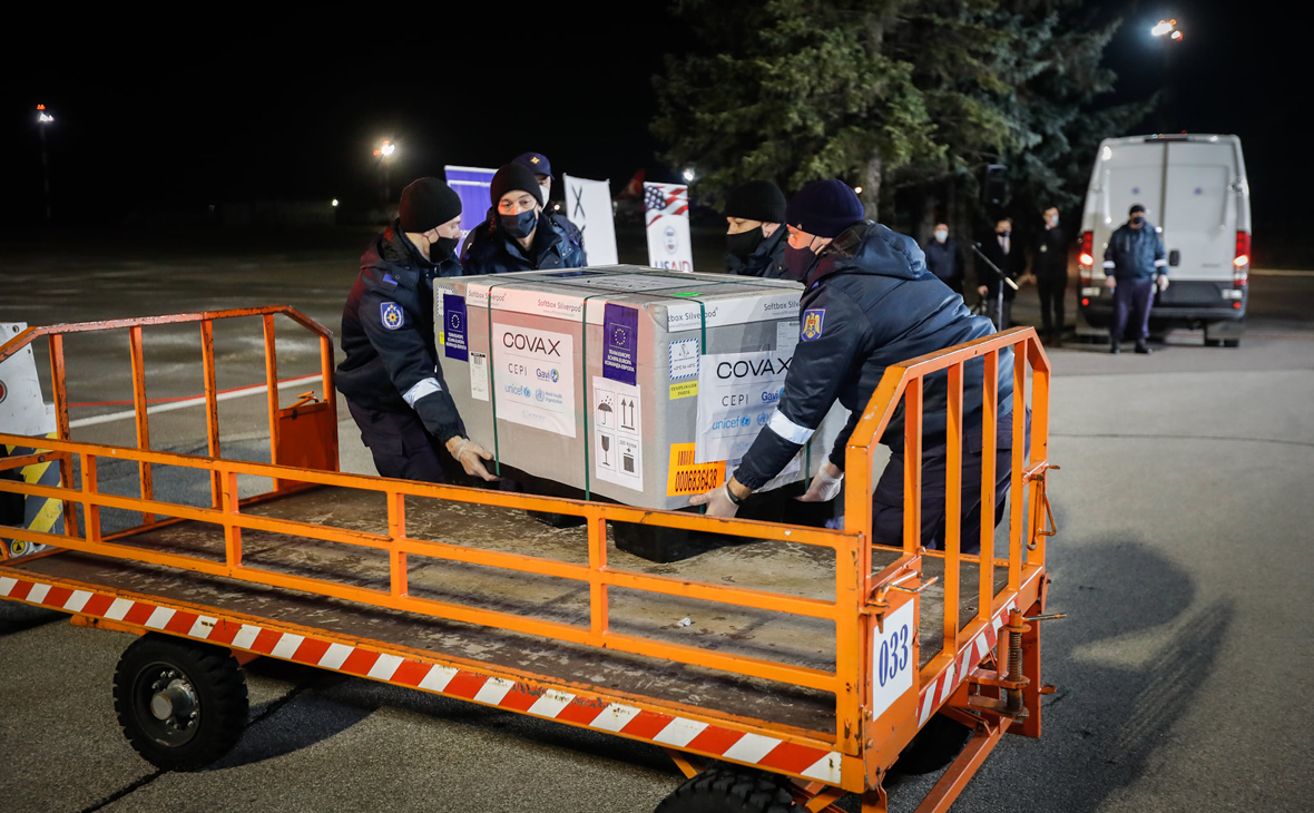 Молдавия первой в Европе получила бесплатные вакцины через механизм COVAX