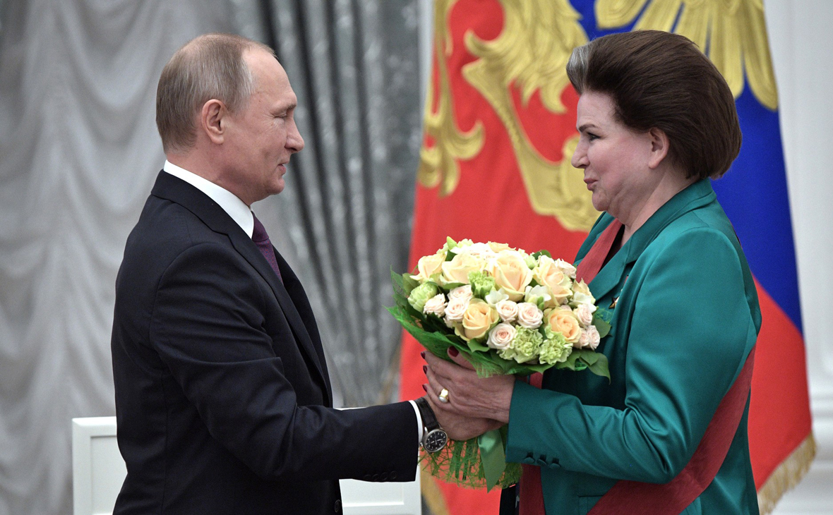 Путин заявил, что Терешкова вписала в историю «незабываемые страницы»