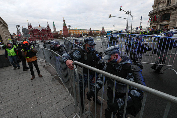 Акция в поддержку Навального в Москве. Фоторепортаж