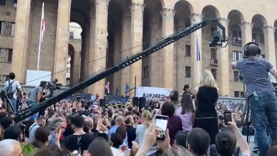 В Тбилиси начался митинг с требованием отставки правительства