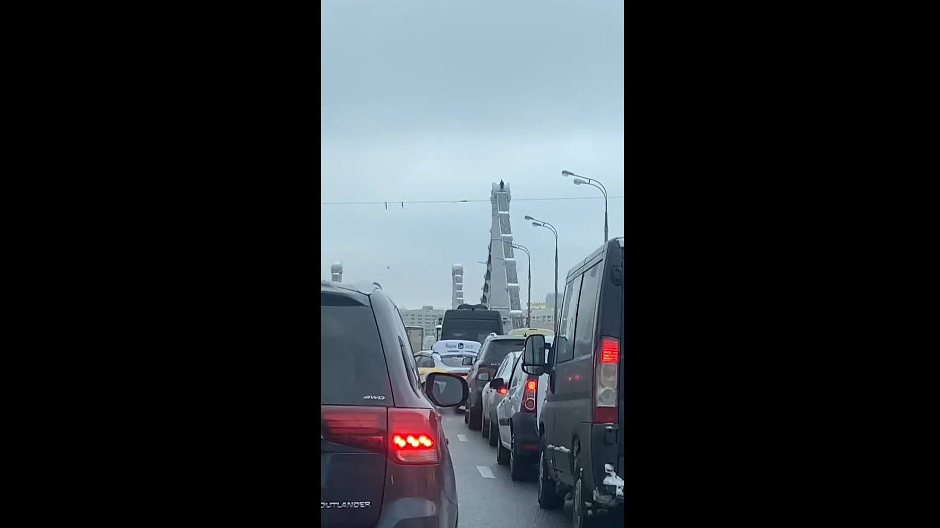 В Москве задержали мужчину, который залез на Крымский мост