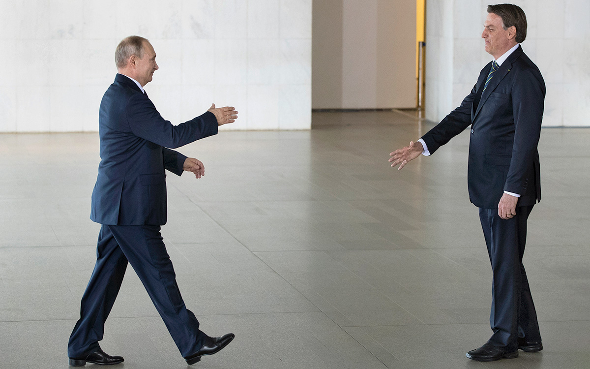 Кремль сообщил, что Путин и Болсонару обсудят «горячие темы» в Москве