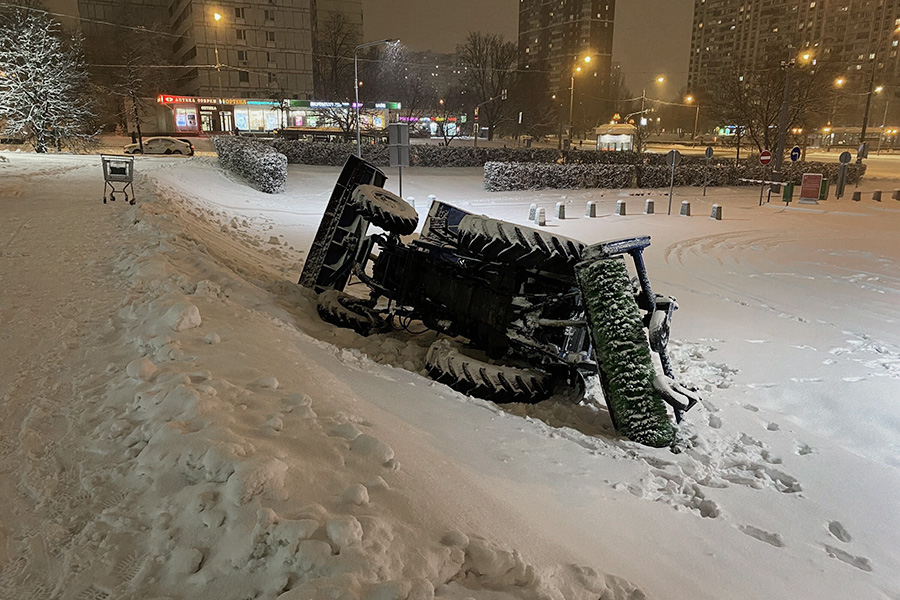  Как Москва встретила снегопад в апреле. Фотогалерея 