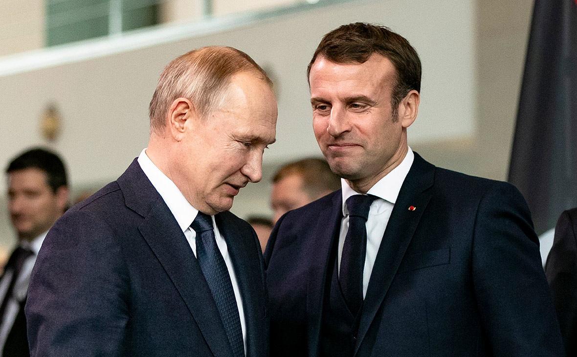Макрон допустил разговор с Путиным в случае переизбрания