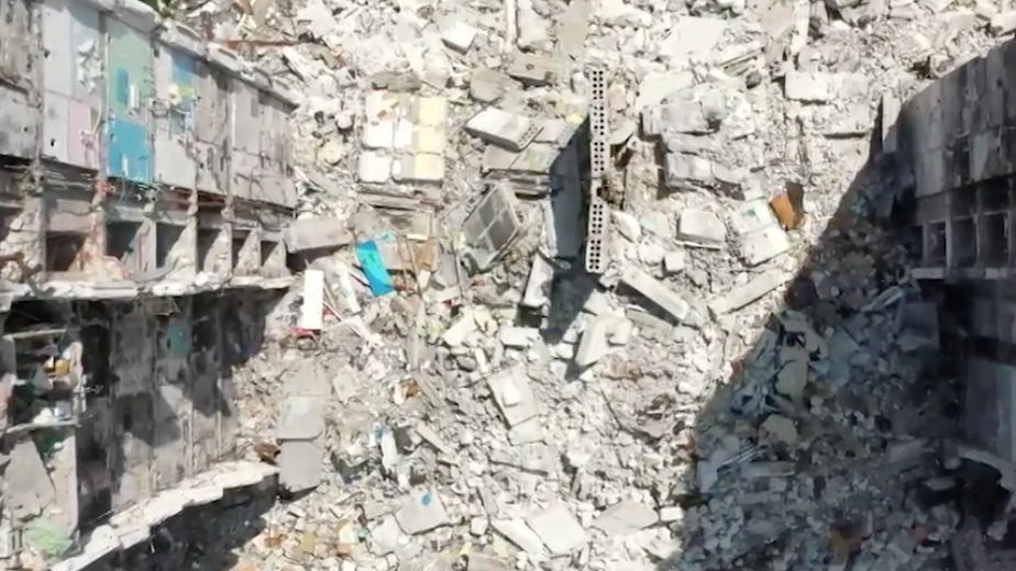 Как пострадала Попасная в ЛНР от боевых действий. Видео