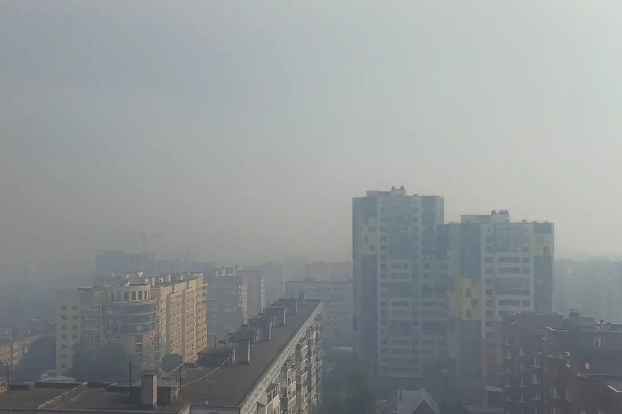 Пожары в Рязанской области и смог в Москве. Фоторепортаж