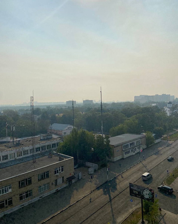 Пожары в Рязанской области и смог в Москве. Фоторепортаж