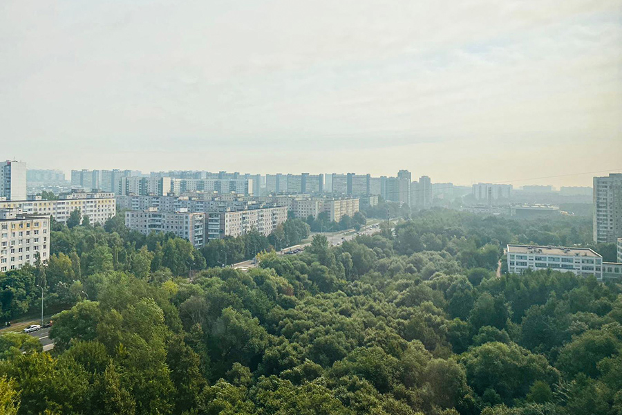 Пожары в Рязанской области и смог в Москве. Фоторепортаж