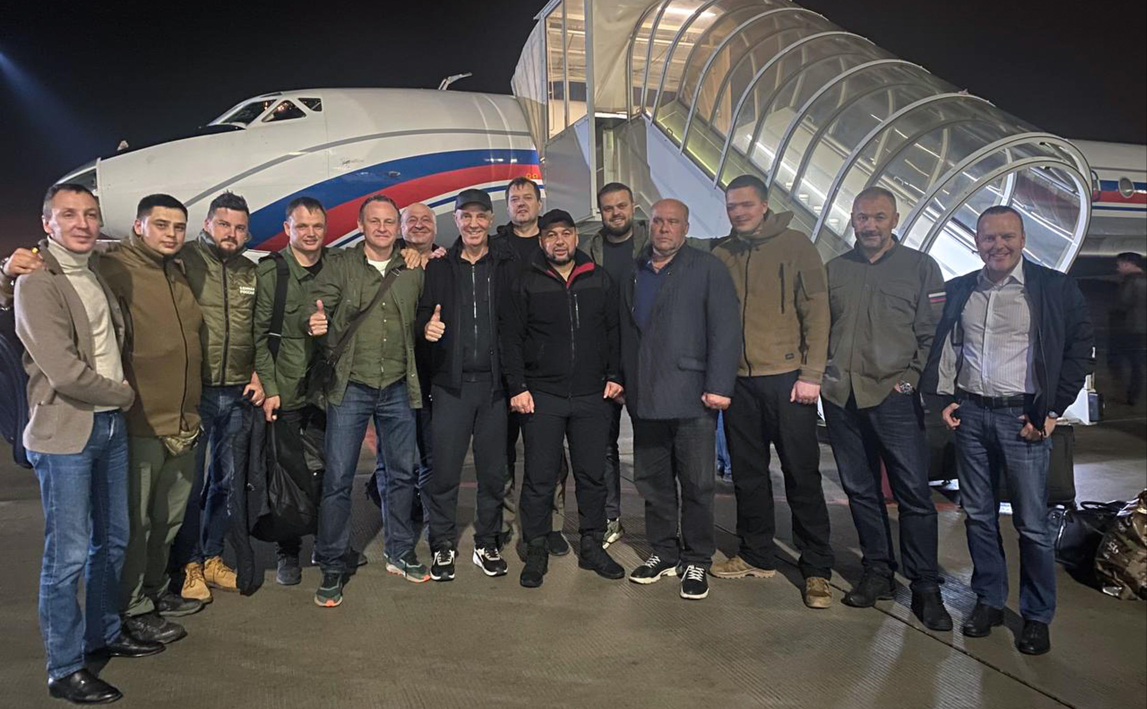  Главы ДНР, ЛНР, Херсонской и Запорожской ВГА прилетели в Москву 