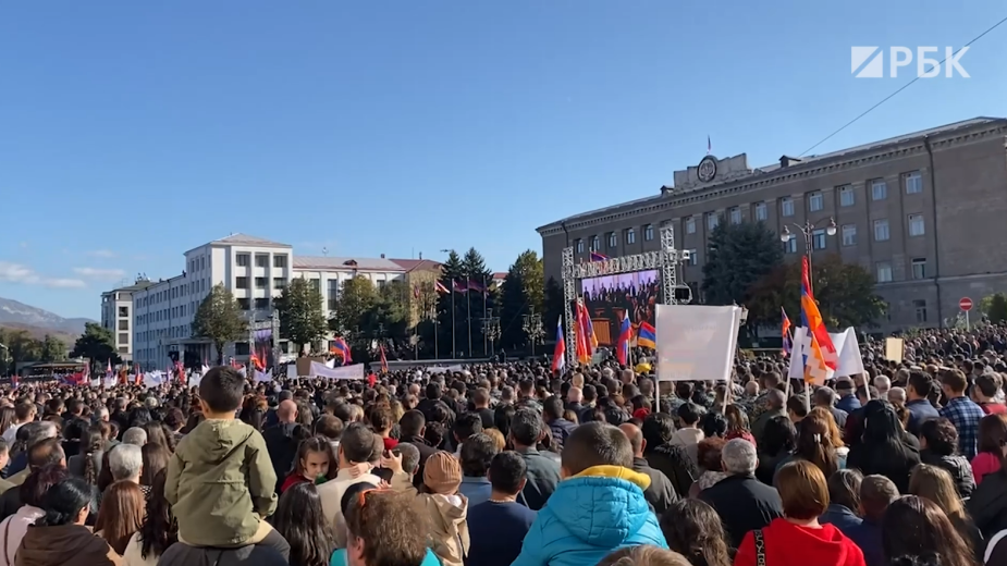 В Степанакерте прошел митинг за независимость Нагорного Карабаха