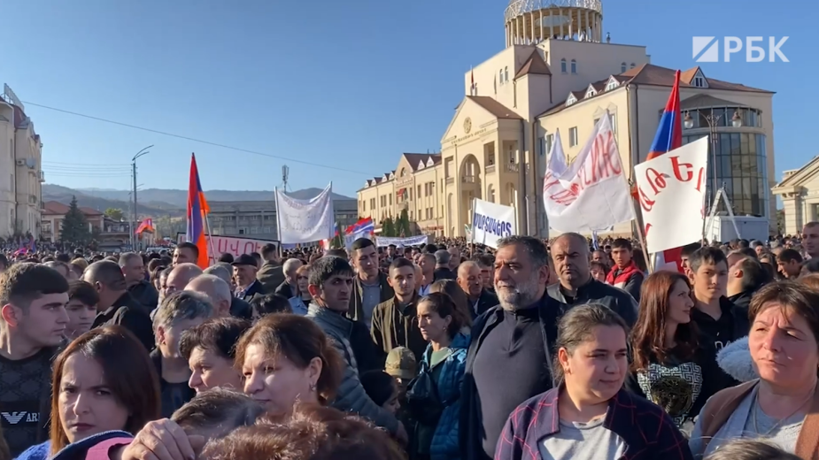 В Степанакерте прошел митинг за независимость Нагорного Карабаха