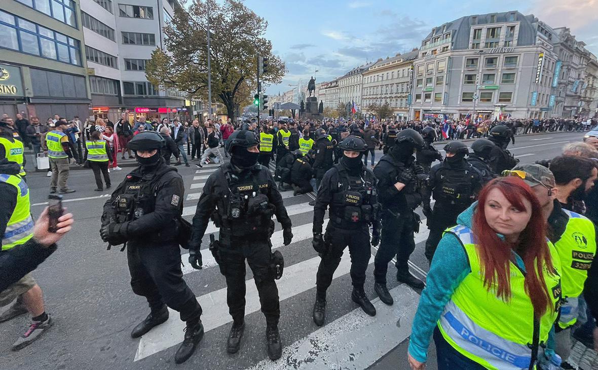 В Чехии прошли антиправительственные митинги