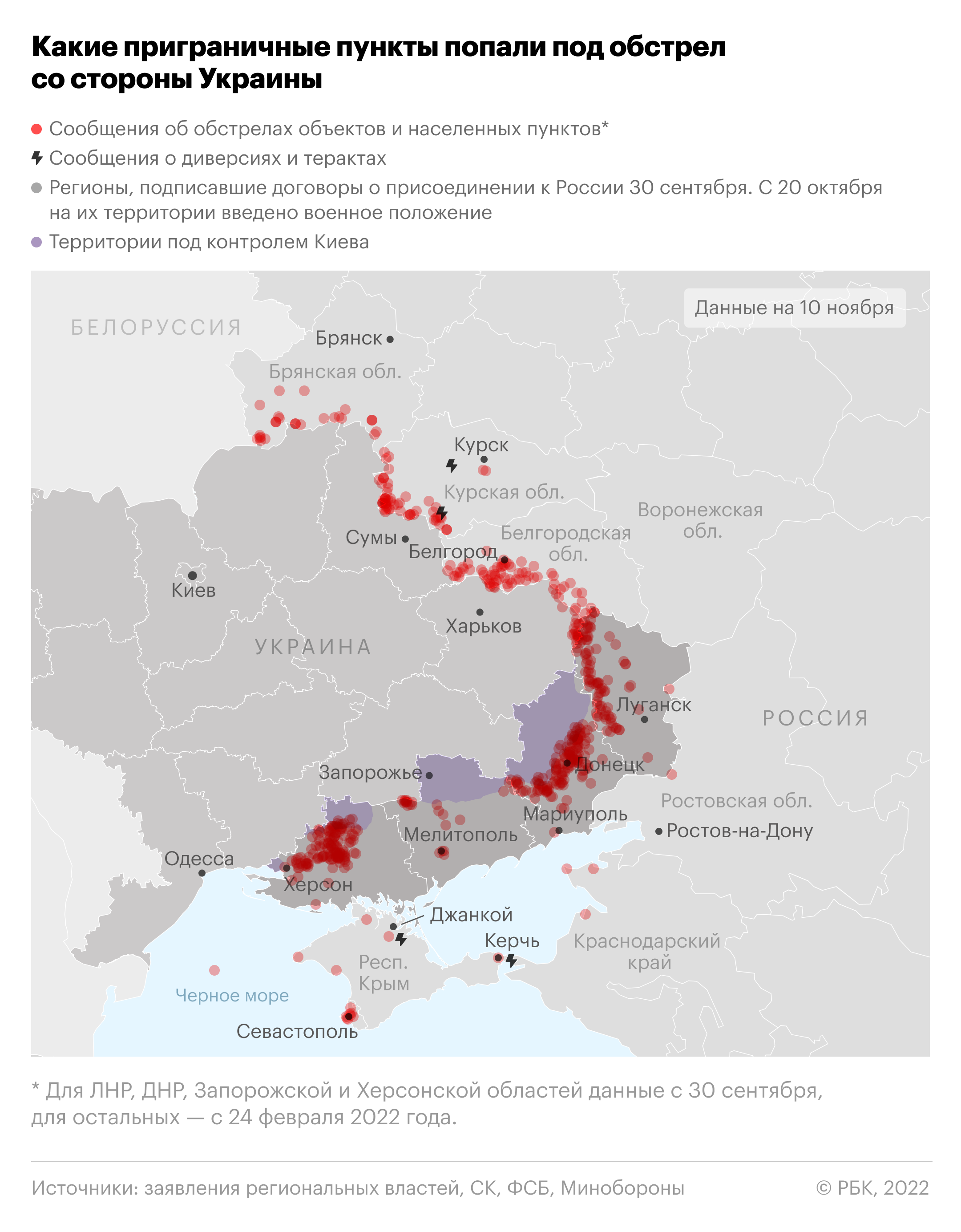 Поселок в Курской области остался без света после обстрела