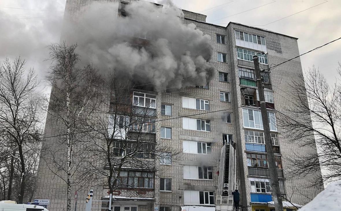 В Чебоксарах восемь детей пострадали при пожаре в многоэтажном доме