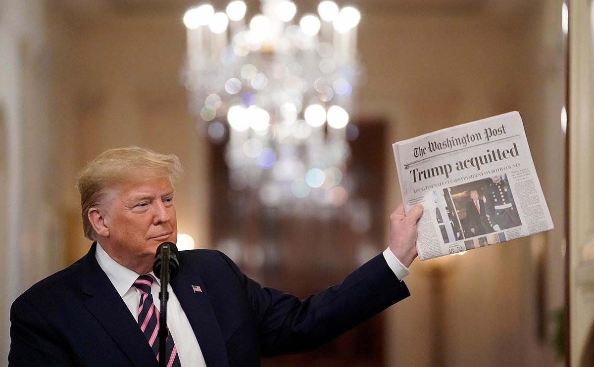 Трамп вновь решил подать в суд на совет «Пулитцера» ради «истины»