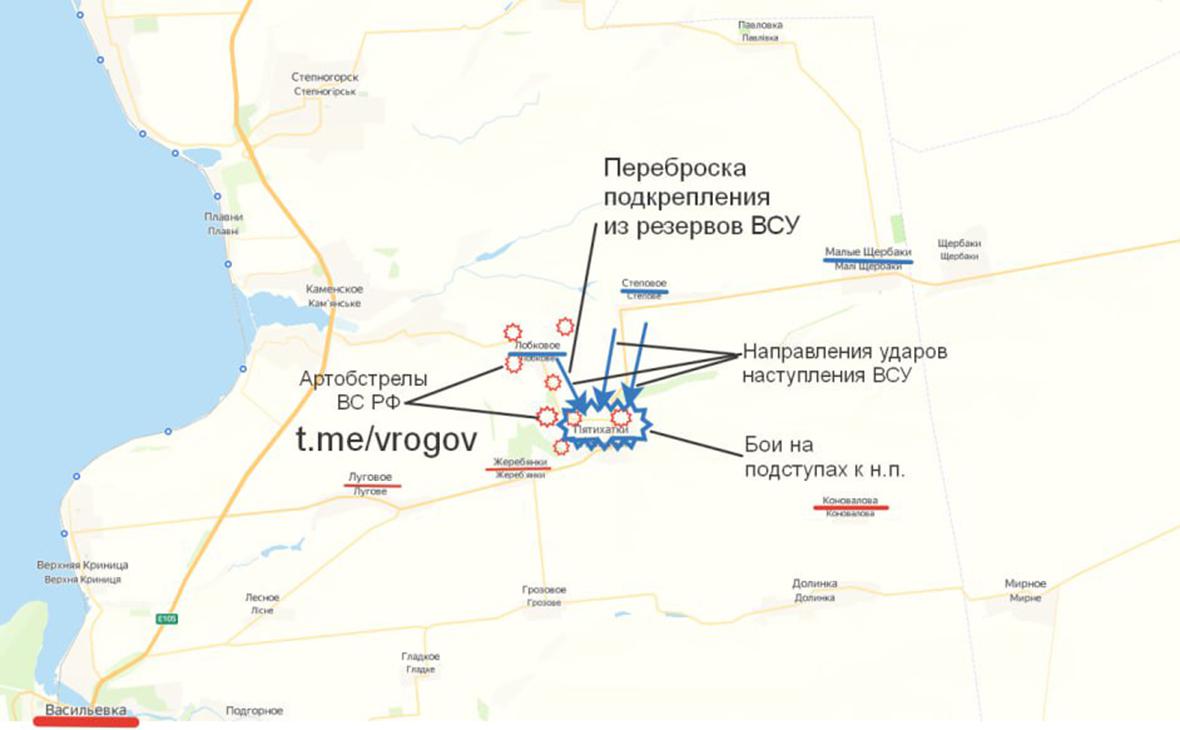 Рогов заявил о возврате под контроль России запорожского села Пятихатки
