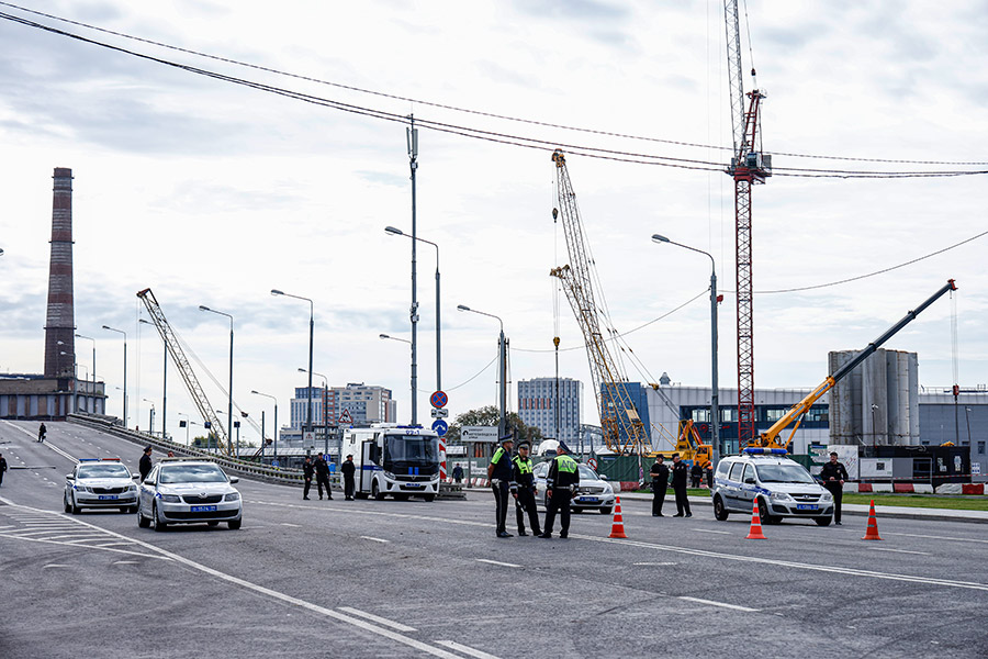 Последствия атаки беспилотников в Москве. Фоторепортаж
