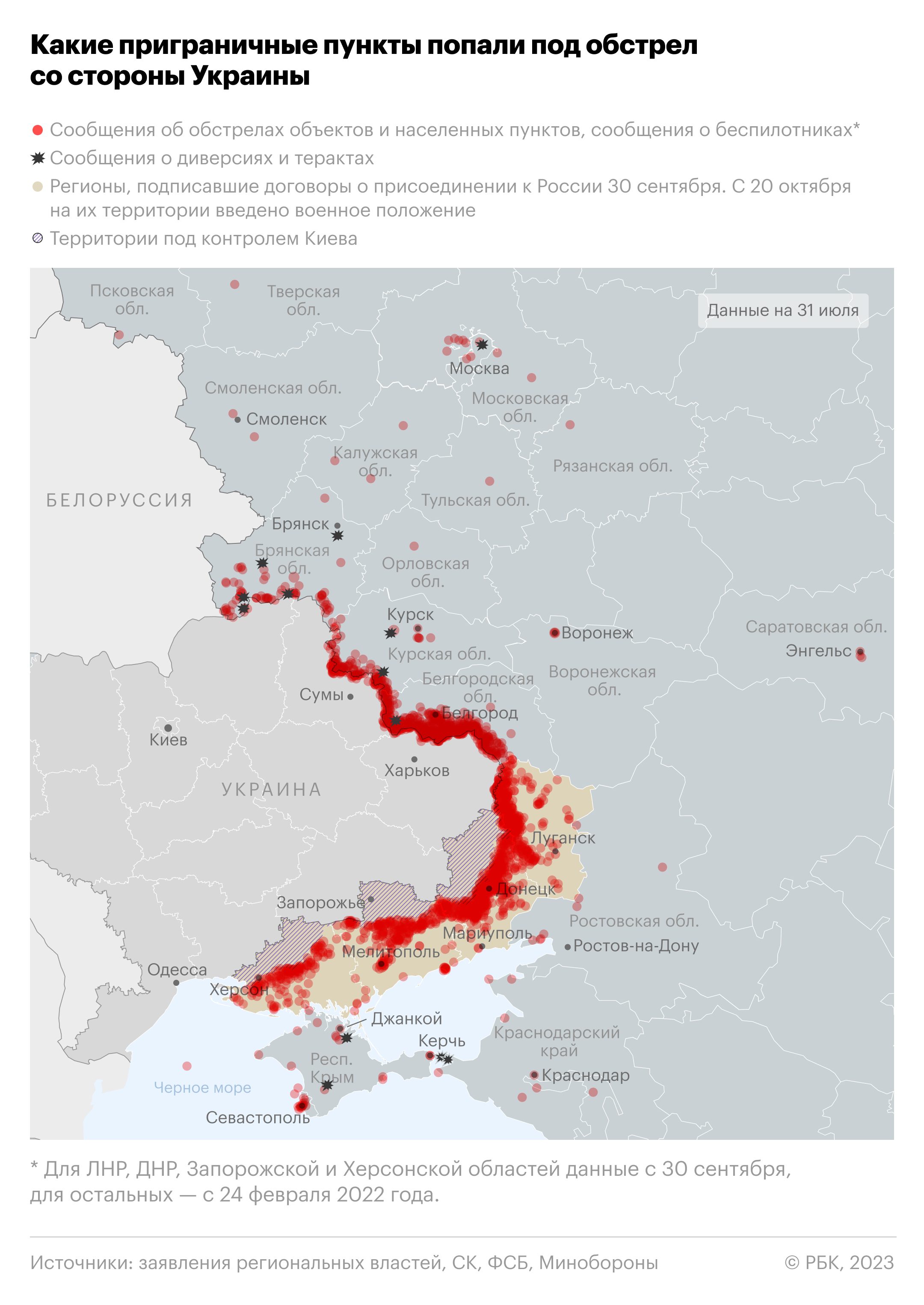 В Курской области поселок остался без света после обстрела