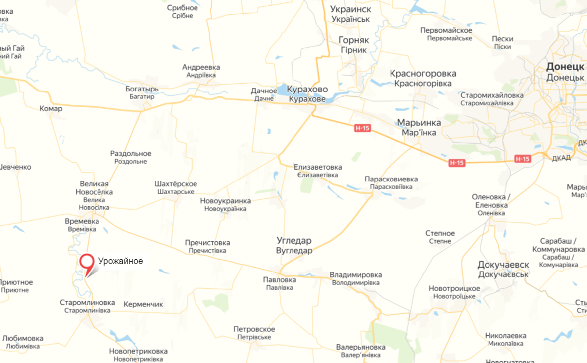 В ДНР заявили об уничтожении основной группировки ВСУ в Урожайном