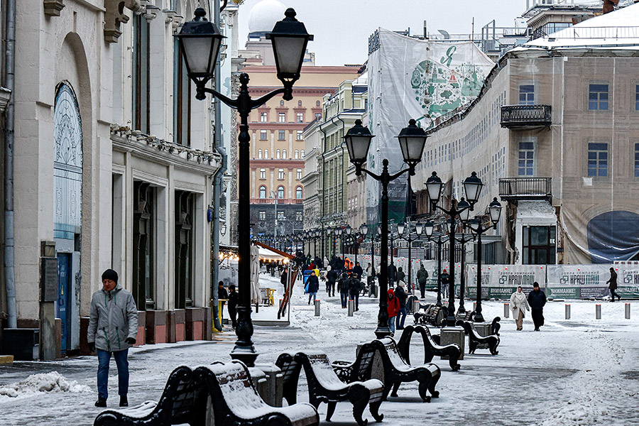 Снегопад в Москве. Фоторепортаж
