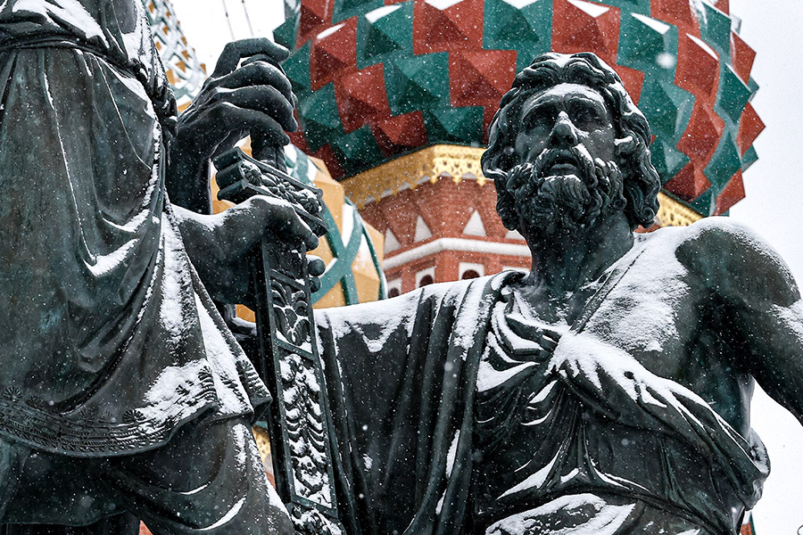 Снегопад в Москве. Фоторепортаж