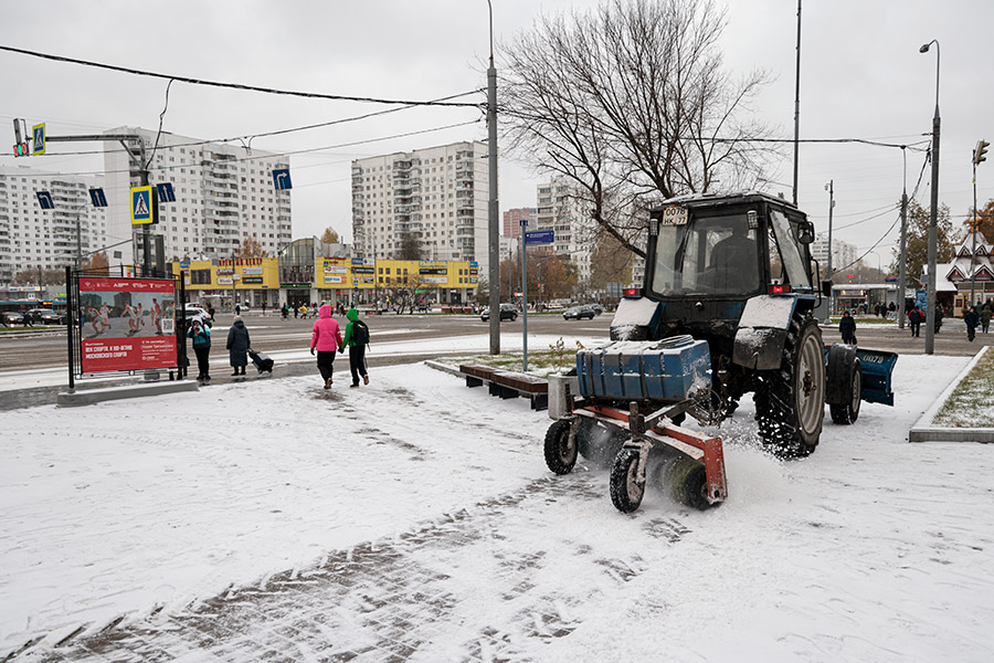 Снегопад в Москве. Фоторепортаж